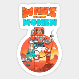 Mars Needs Women Sticker